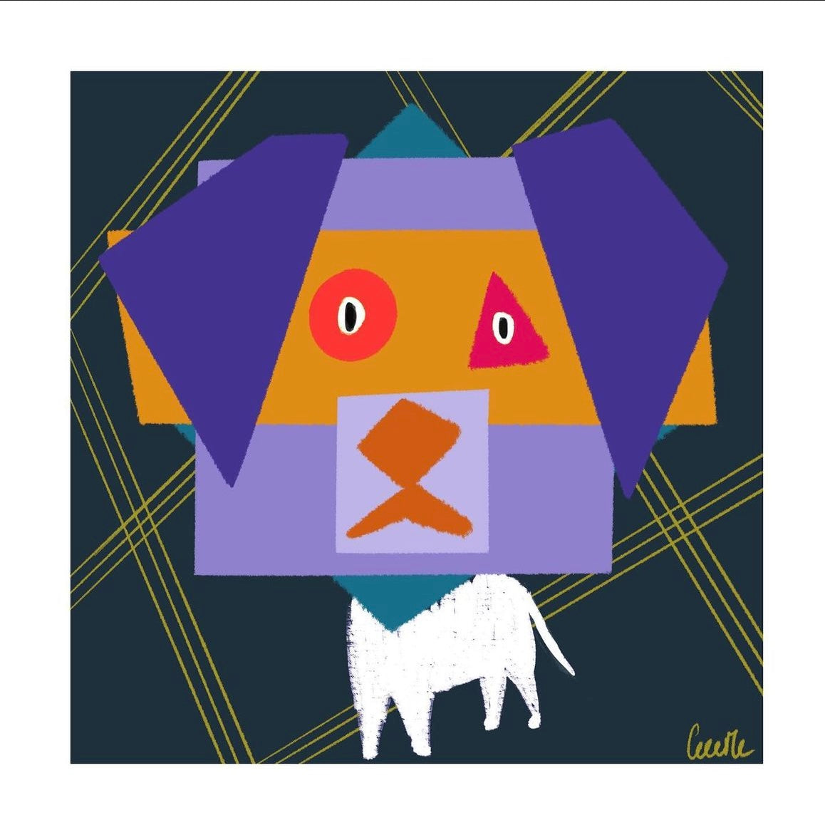 « A Dog » par Cece MC - cartes postales