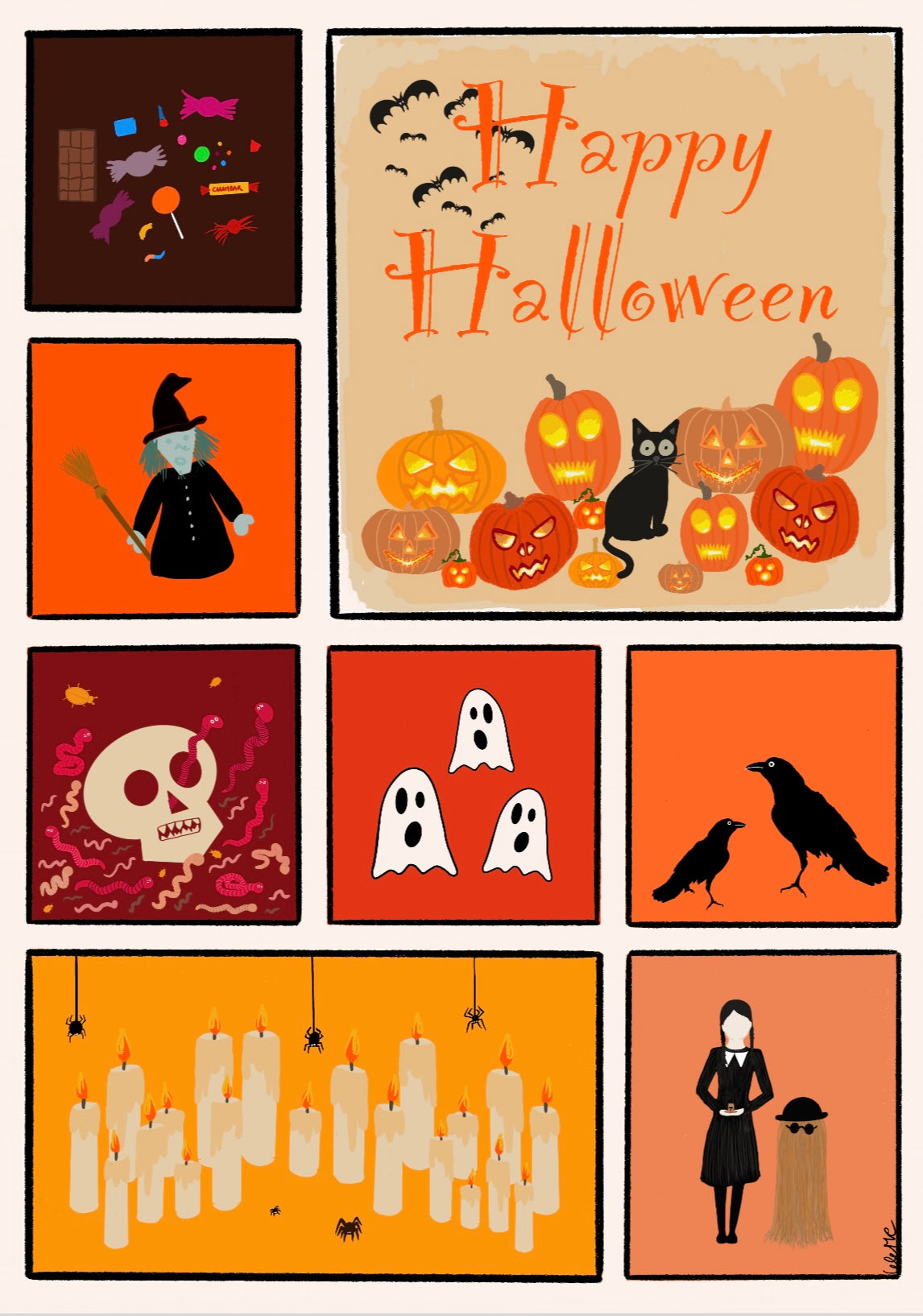 « Halloween » par Cece MC - Affiche A3