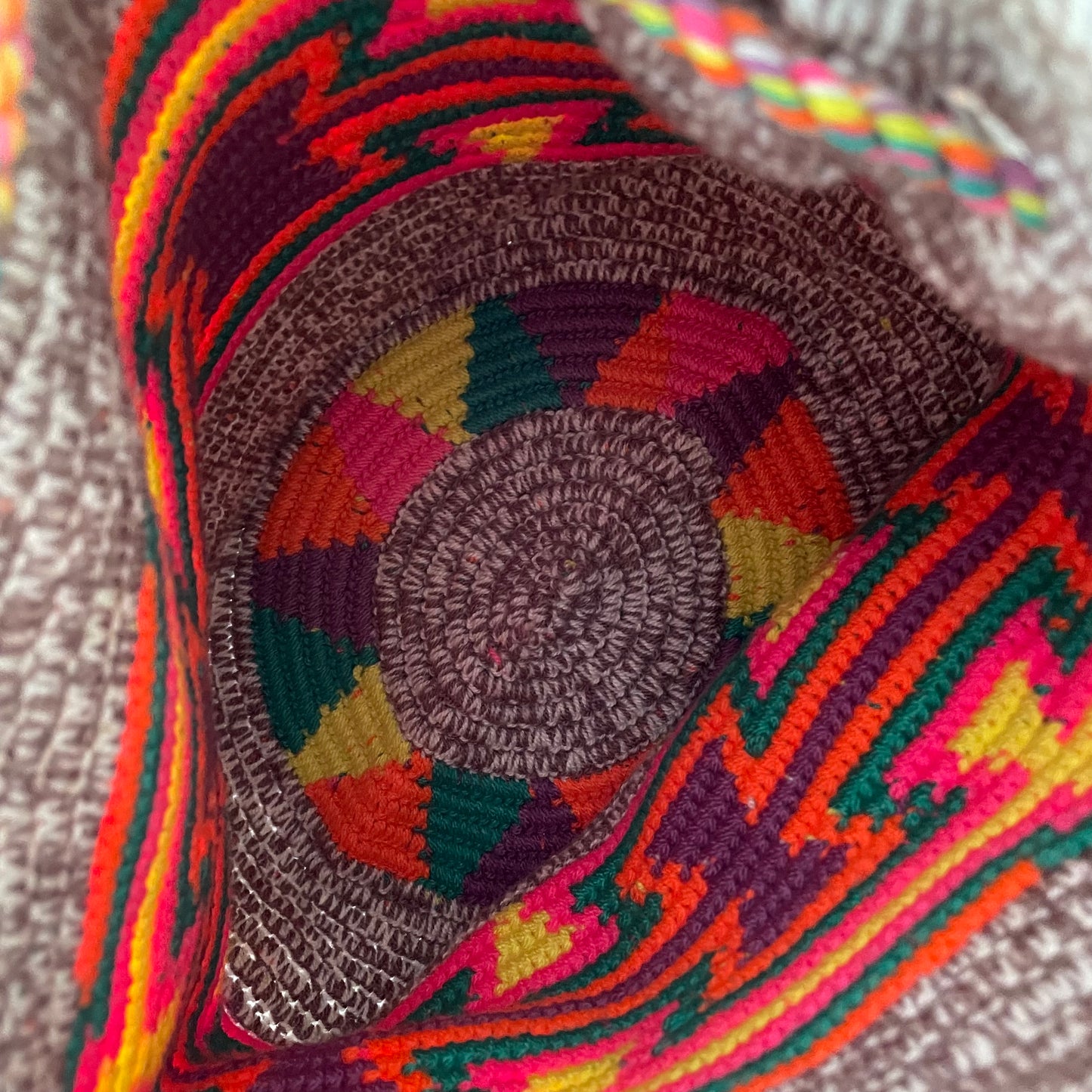Sac Wayúu - petit/pompons