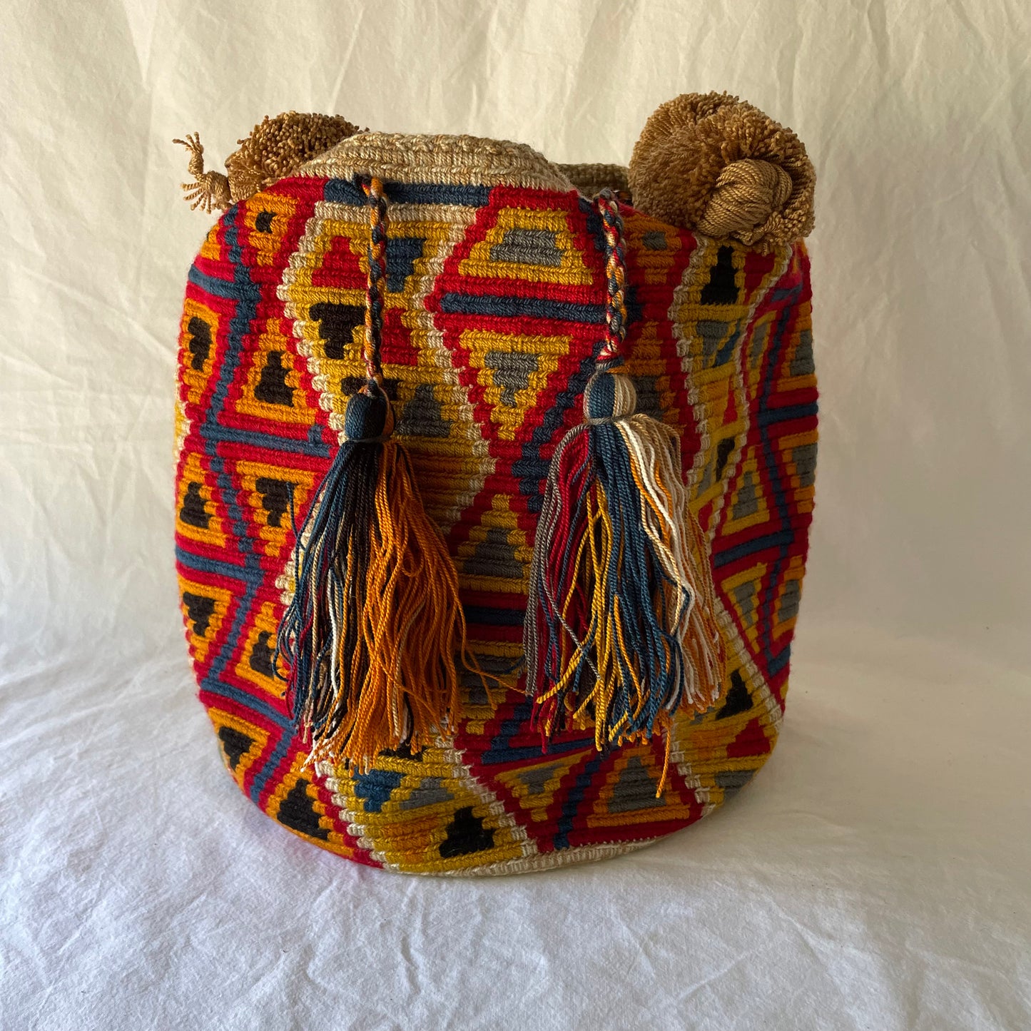 Sac Wayúu - grand/pompons