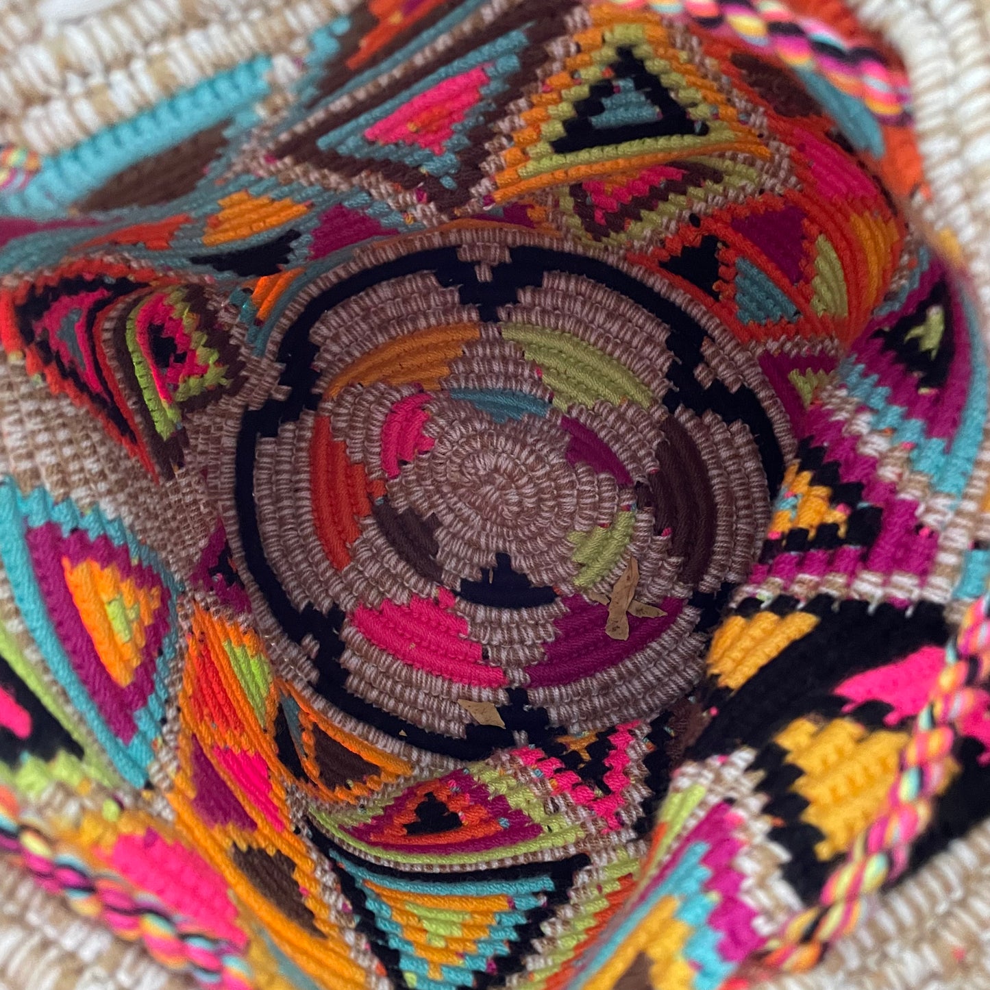 Sac Wayúu - petit/pompons